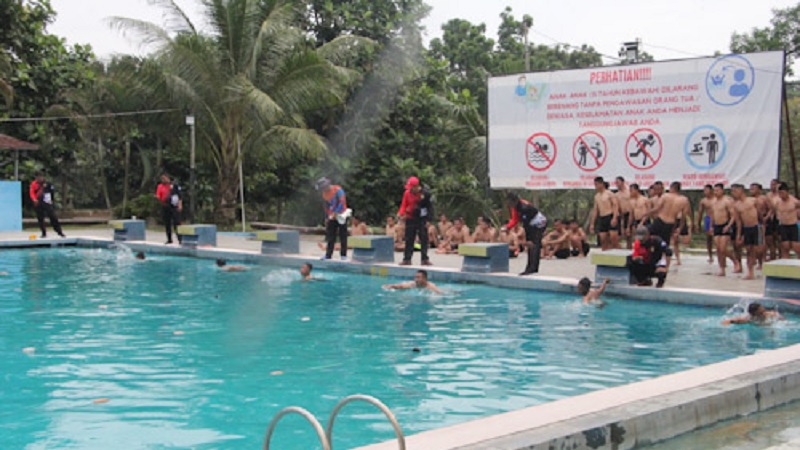 Tes Kesamaptaan Jasmani (Samjas) Tamtama Polri. (Foto: Repro)