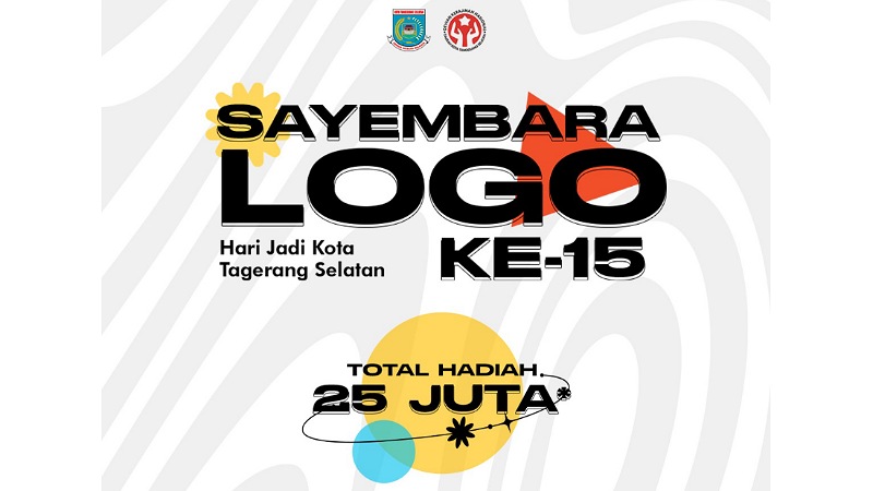 Sayembara logo HUT ke 15 Kota Tangsel. (Repro)