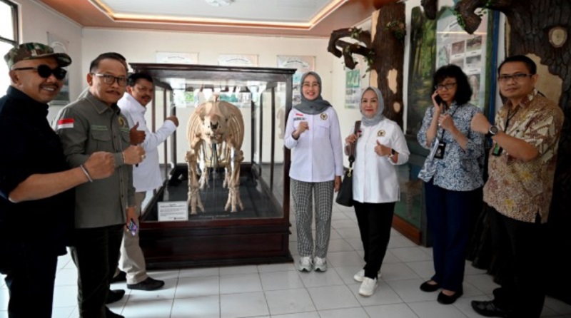 Wakil Ketua Komisi IV DPR RI Anggia Erma Rini saat memimpin Tim Kunjungan Kerja Spesifik Komisi IV DPR RI ke Balai Taman Nasional Ujung Kulon Serang, Banten. (Foto: Dok DPR RI)