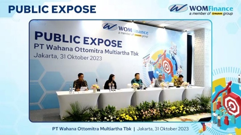 Public Expose Tahunan WOM Finance yang digelar secara hybrid, pada Selasa (31/10). (Foto: Lan)