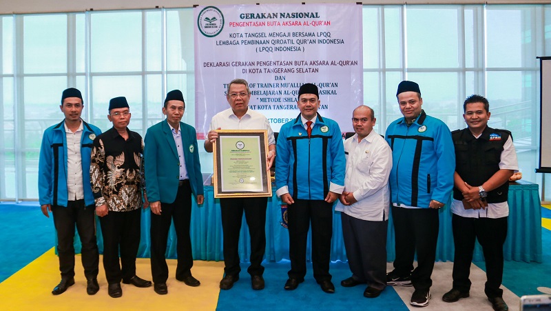 Pemkot Tangsel gandeng LPQQ Indonesia entaskan butu hurup Al Quran. (Foto: Dok Pemkot)