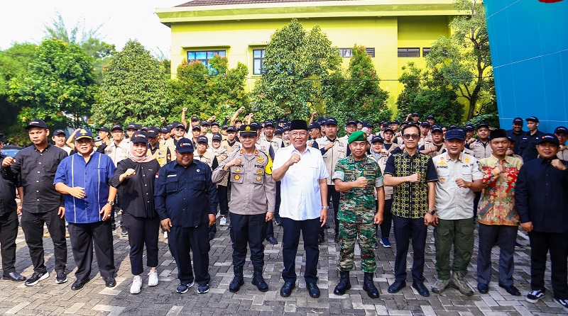 Apel siaga persiapan pengawasan tahapan kampanye Pemilu. (Foto: Dok Pemkot)