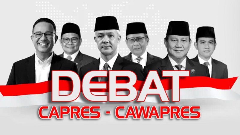 Ilustrasi debat Capres dan Cawapres 2024/ (Foto: Repro)