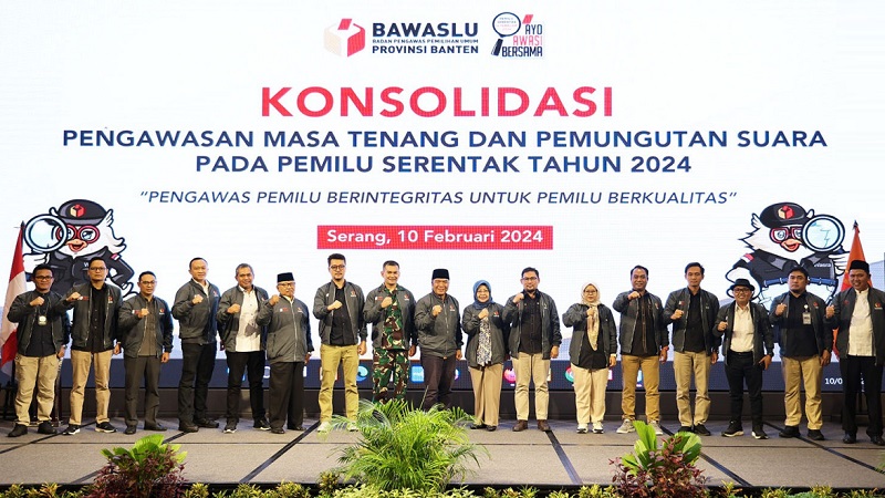 Konsolidasi Pengawasan Masa Tenang dan Pemungutan Suara Pada Pemilu Serentak Tahun 2024. (Foto: Repro)