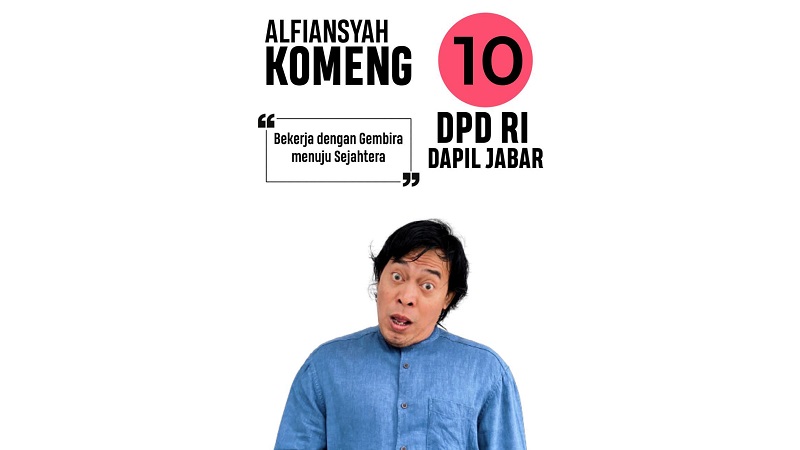 Foto Komeng di kertas suara DPD. (Foto: Repro)