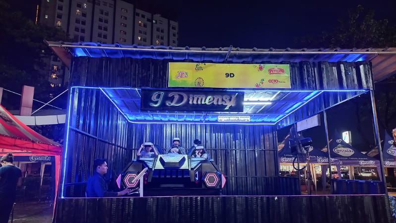 Arena permainan 9D di Xplorasa Carnival Summarecon Mall Serpong. Foto: Lani