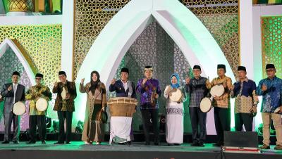 Kabupaten Tangerang meraih hattrick juara umum MTQ Banten ke 21. [Foto: Biro Adpim dan Protokol Setda Banten]