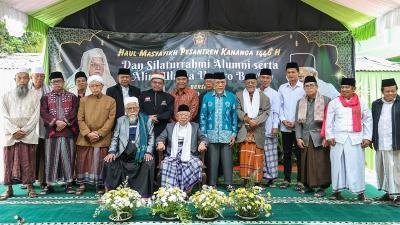 Silaturahmi Alumni serta Alim Ulama Umaro Banten bersama KH. Ma'ruf Amin di Ponpes Kananga, Pandeglang.