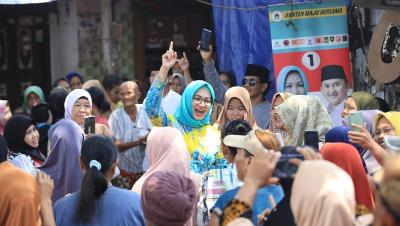 Calon gubernur Banten Airin Rachmi Diany fokus isu lingkungan dengan program ekonomi hijau. [Foto: AMR/RMB]