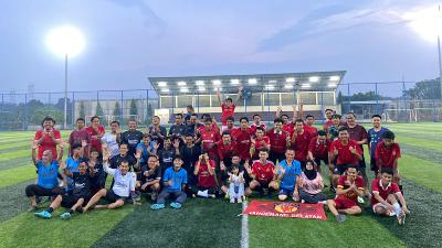 Kegiatan Fun Football United Indonesia Tangerang Selatan. [Foto: Lani/RMB]