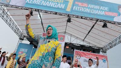 Calon Gubernur Banten Airin Rachmi Diany. [Foto: AMR/RMN]