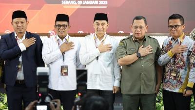 Andra Soni dan Dimyati Natakusumah ditetapkan menjadi Gubernur dan Wakil Gubernur Banten. [Foto: Dok Pemprov/RMB]