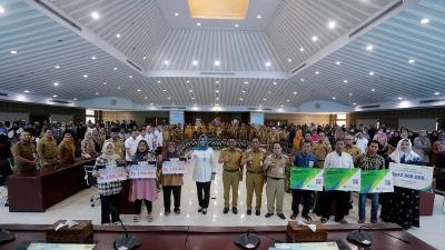 Peluncuran program perlindungan sosial bagi 5.952 pekerja rentan, yang mencakup JKM dan JKK. - Dok. Pemkot Tangerang -