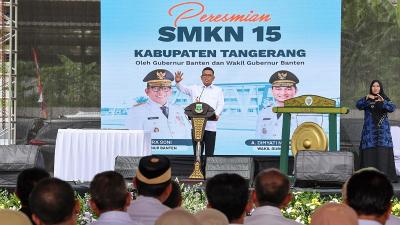 Gubernur Banten Andra Soni meresmikan SMKN 15 Kabupaten Tangerang - Foto: Biro Adpimpro Bantn -