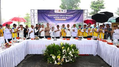 Kunjungan Kerja Spesifik Komisi V DPR ke Bendungan Karian, Rangkasbitung, Lebak, Banten, Kamis (15/1/2026). - Humas DPR  -