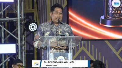 Dr. Sutrisno Muslimin, M.Si. peraih IKALUIN Award 2026 Kategori Pendidikan - Foto: Dok. IKALUIN -