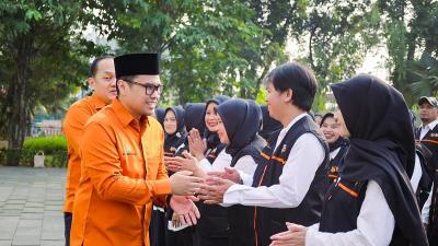 Wakil Wali Kota Tangsel Pilar Saga Ichsan saat menghadiri Apel Siaga Sensus Ekonomi 2026 di Pusat Pemerintahan Kota Tangerang Selatan, Jumat (12/6/2026) - Foto: Dok. Pemkot Tangsel -