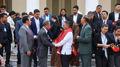 Gubernur Andra Soni menerima kunjungan delegasi Republik Demokratik Timor-Leste bersama Delegasi Project Management Unit (PMU) Highway Suai–Natarbora - Biro Adpimpro Banten -