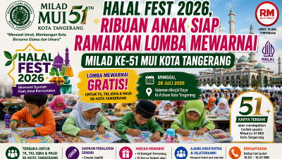 Foto ilustrasi Halal Fest 2026 Milad ke-51 MUI di Kota Tangerang - RMN -
