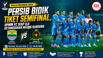 Ilustrasi pertandingan Persib vs DPMM Fc di penyisihan Piala Presiden 2026 - RMN -