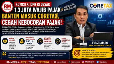 Wakil Ketua Komisi XI DPR RI Fauzi Amro mendorong percepatan integrasi seluruh wajib pajak di Provinsi Banten ke dalam sistem Coretax. - Ilustrasi RMN -