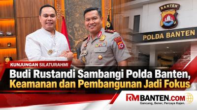 Wali Kota Serang Budi Rustandi saat bersilatuhai dengan apolda Banten, Irjen Pol Hendra Kurniawan - Foto: Pemkot Serang/RMN -