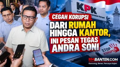 Gubernur Banten Andra Soni menegaskan bahwa integritas merupakan fondasi utama dalam mewujudkan pemerintahan yang bersih dan bebas dari korupsi. - Biro Adpimpro Banten/RMN -