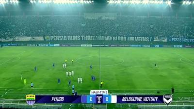 Babak pertama grup E ACL Two 2026/2027 antara Persib dan Melbourne Victory masih sama kuat 0-0. - Foto: Dok. RCTI -