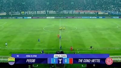 Persib Bandung unggul 1-0 atas The Cong Viettel di babak pertama ACL Two - TangkapanLayar -