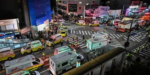 Suasana di Itaewon, Korea Selatan/Getty Images