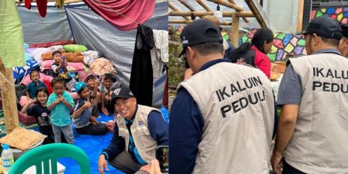 Tim IKALUIN Peduli Gempa Cianjur salurkan bantuan untuk korban terdampak gempa Cianjur/Ist