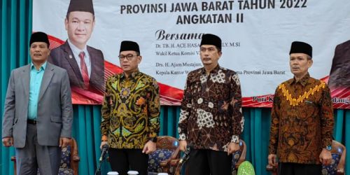 Wakil Ketua Komisi VIII DPR RI Ace Hasan Syadzily dalam acara Kunker Sapa Jamaah Haji di Jatinangor/Ist