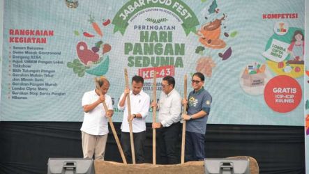 Peringatan Hari Pangan Sedunia (HPS) Ke 43 di Sukabumi. (Foto: Dok Pemprov)