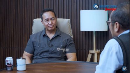 Mantan Panglima TNI Jenderal (Purn) Andika Perkasa di Poccast Abraham Samad Speak Up. (Tangkapan Layar)