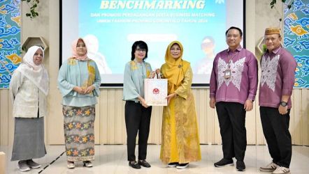 Dewan Kerajinan Nasional Daerah (Dekranasda) Gorontalo melakukan kunjungan benchmarking ke Dekranasda Provinsi Gorontalo Jawa Barat. (Foto: Dok Humas Jabar)