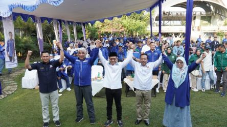PAN bergabuung dalam koalisi pendukung petahana Dadang Supriatna. (Foto: Dok PKB Kabupaten Banndung)