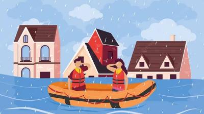 Ilustrasi banjir- Medsos -