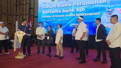 Menteri PKP Maruarar Sirait mensosialisasikan Kredit Program Perumahan (KPP) sekaligus menghadiri Forum Bisnis Perumahan bersama Bank BJB di Bandung, Kamis (22/1/2026) - Istimewa -