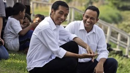 Anies Baswedan saat menjadi juru bicara tim pemenangan pasangan Joko Widodo-Jusuf Kalla pada Pemilu Presiden 2014. (Foto: Tangkapan Layar)
