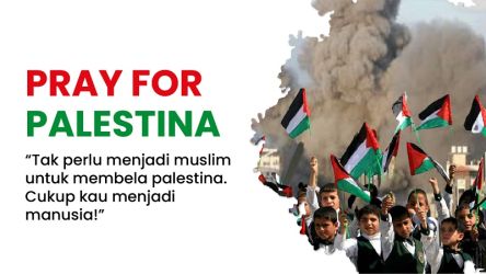 Pray for Palestina. (Foto: Medsos)