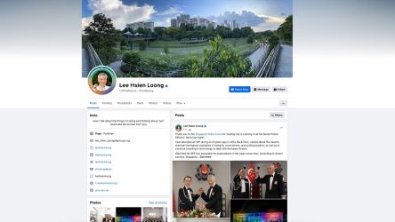 Facebook Perdana Menteri Singapura Lee Hsien Loong yang cukup aktif.